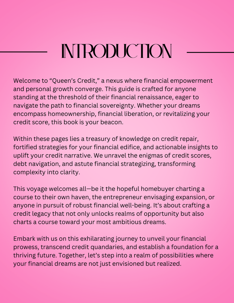 Queen’s Credit: Your Empowerment Guide to Credit Master